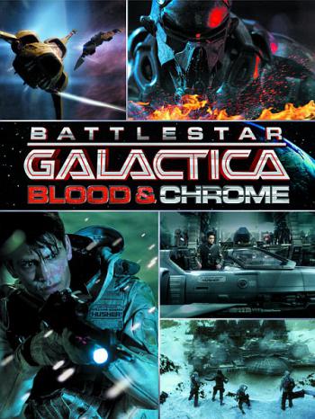 Смотреть Звёздный крейсер Галактика: Кровь и Хром / Battlestar Galactica: Blood and Chrome HDRip 2012 /  онлайн