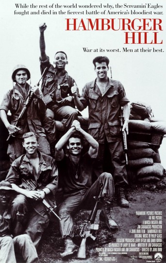 Смотреть Высота "Гамбургер" (Холм Мясорубка) / Hamburger hill BDRip 1987 /  онлайн
